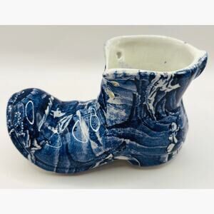 Old Foley James Kent Boot Shoe Floral Harmony Rose Figurine